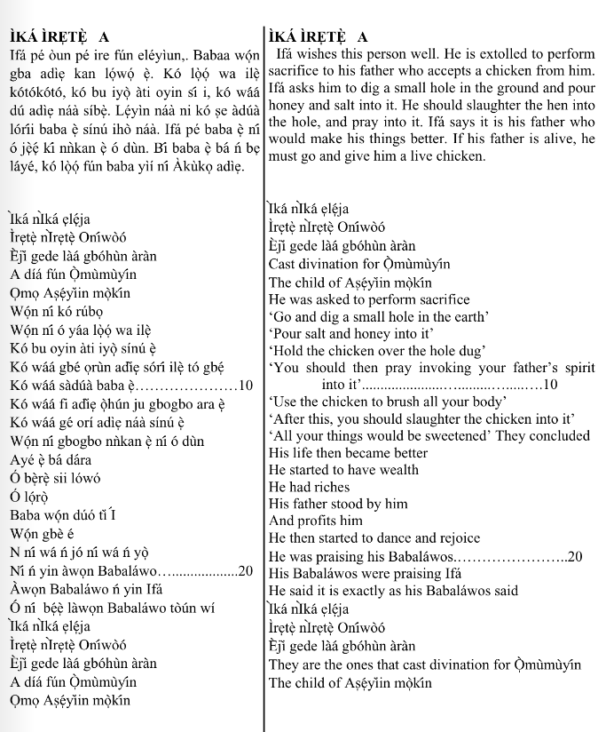 ©kominifa.com | Extract of "Ifá a complete divination"