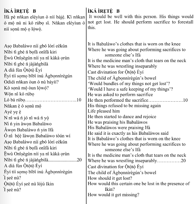 ©kominifa.com | Extract of "Ifá a complete divination"