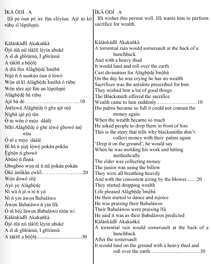 ©kominifa.com | Extract of "Ifá a complete divination"