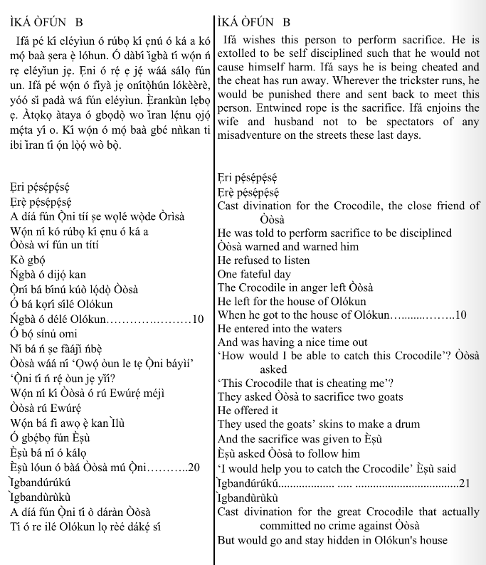 ©kominifa.com | Extract of "Ifá a complete divination"