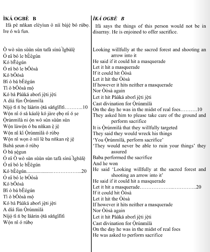 ©kominifa.com | Extract of "Ifá a complete divination"