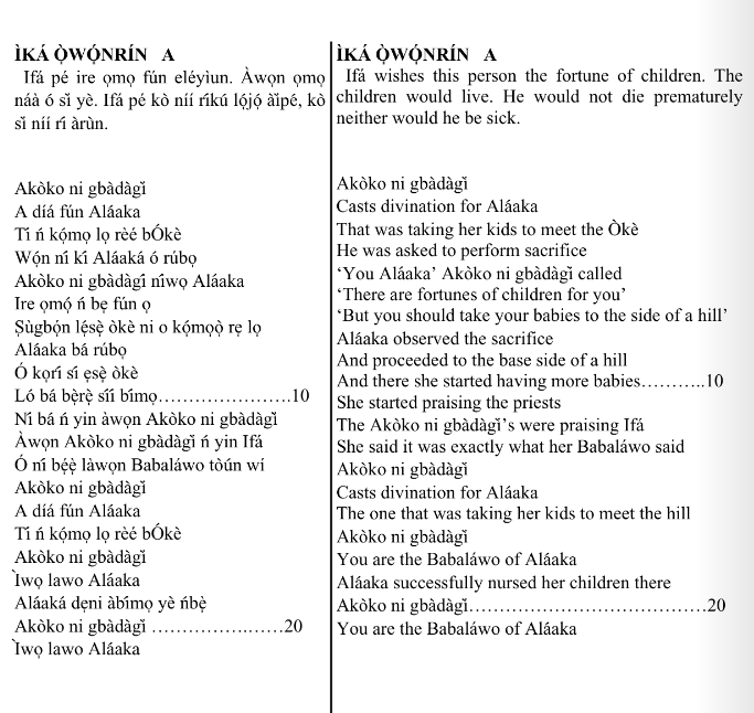 ©kominifa.com | Extract of "Ifá a complete divination"