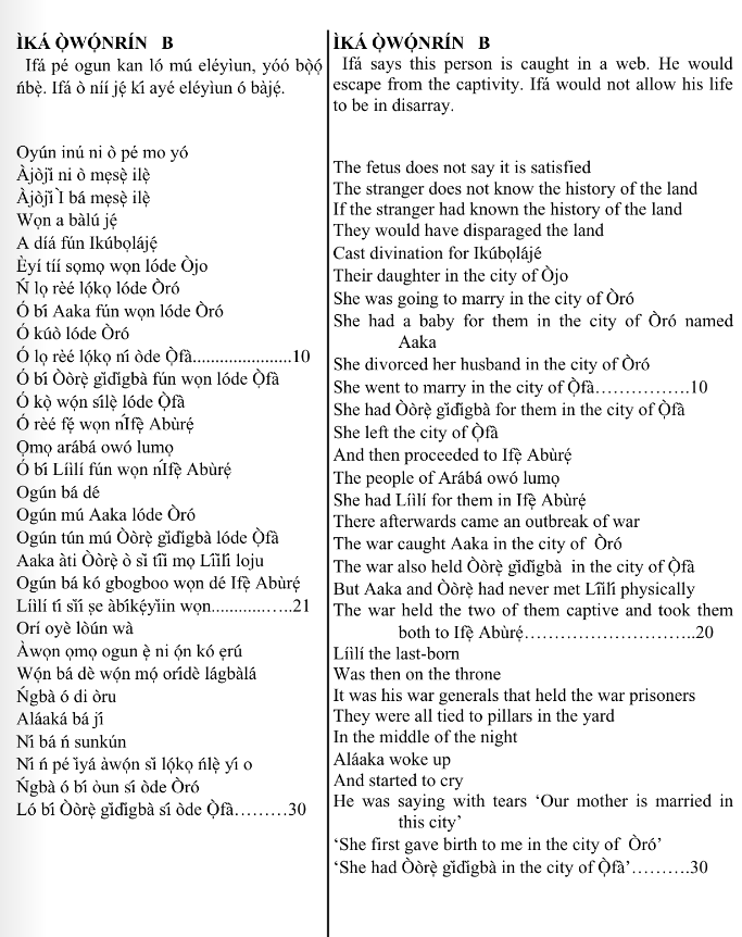 ©kominifa.com | Extract of "Ifá a complete divination"