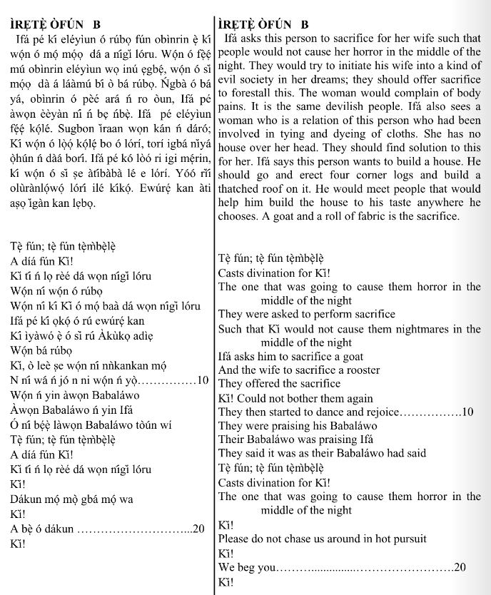 ©kominifa.com | Extract of "Ifá a complete divination"