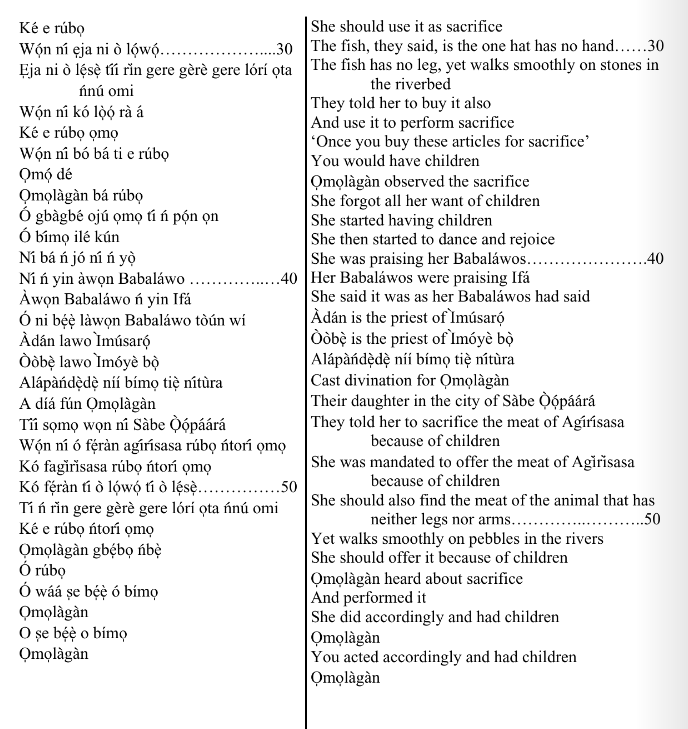 ©kominifa.com | Extract of "Ifá a complete divination"