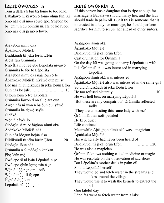 ©kominifa.com | Extract of "Ifá a complete divination"