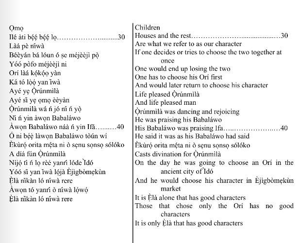 ©kominifa.com | Extract of "Ifá a complete divination"