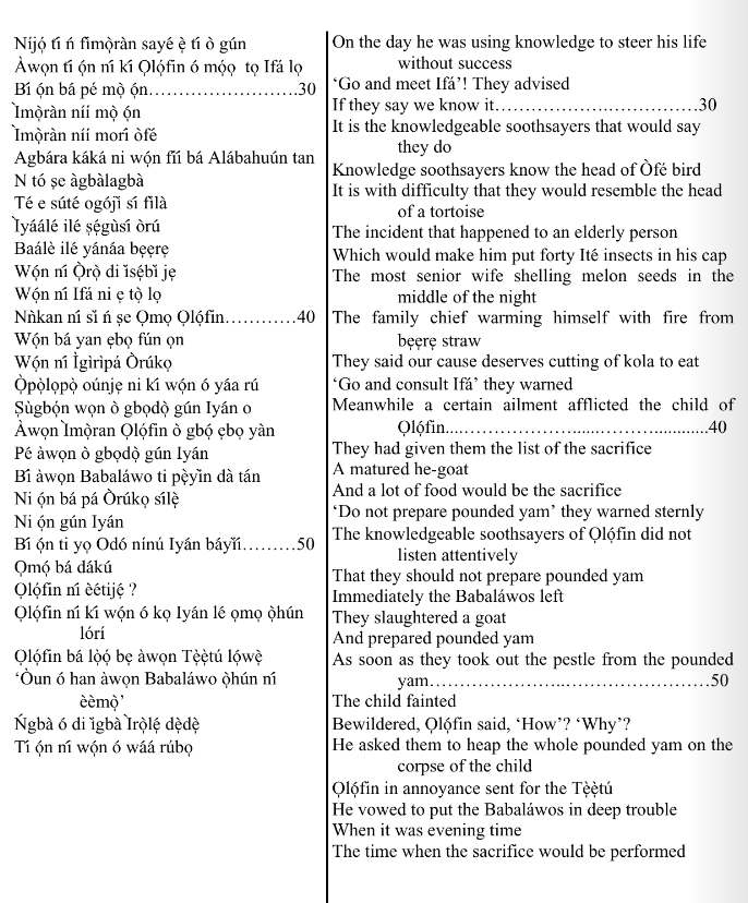 ©kominifa.com | Extract of "Ifá a complete divination"