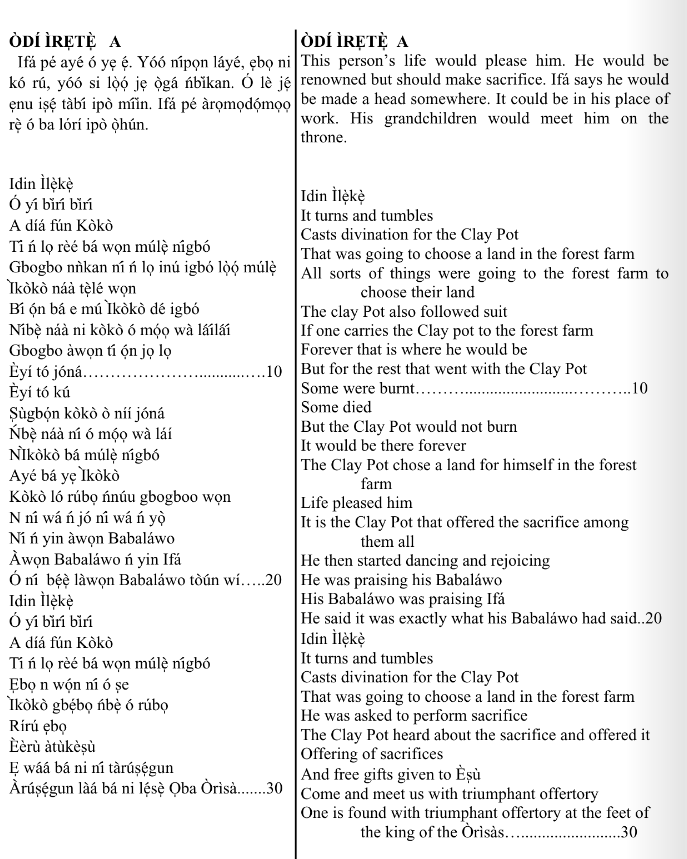 ©kominifa.com | Extract of "Ifá a complete divination"