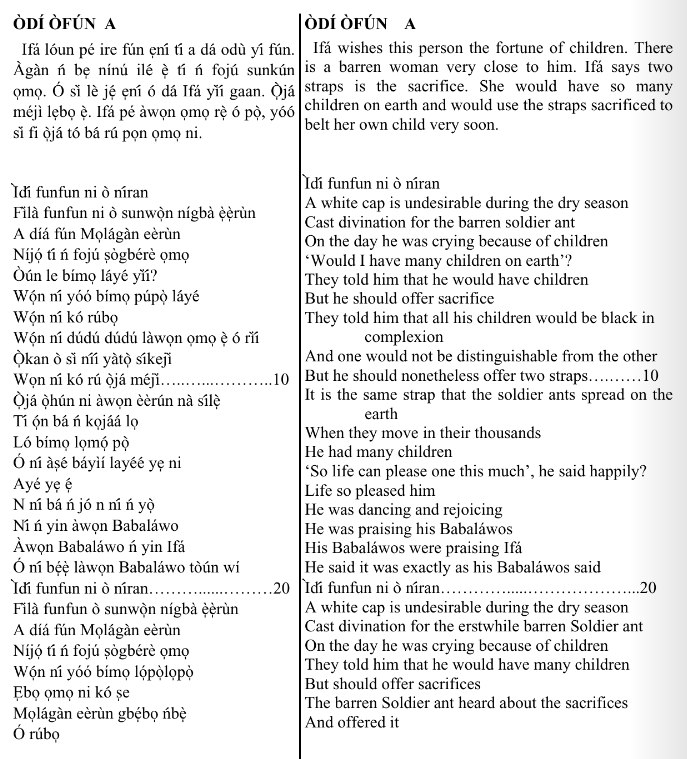 ©kominifa.com | Extract of "Ifá a complete divination"