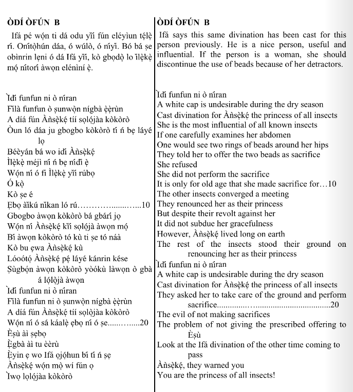 ©kominifa.com | Extract of "Ifá a complete divination"