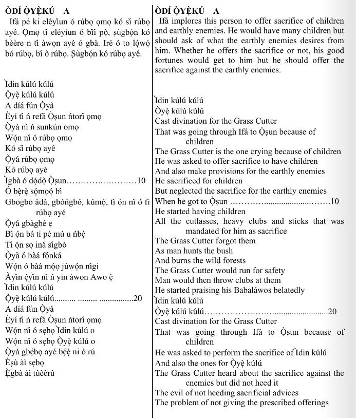 ©kominifa.com | Extract of "Ifá a complete divination"