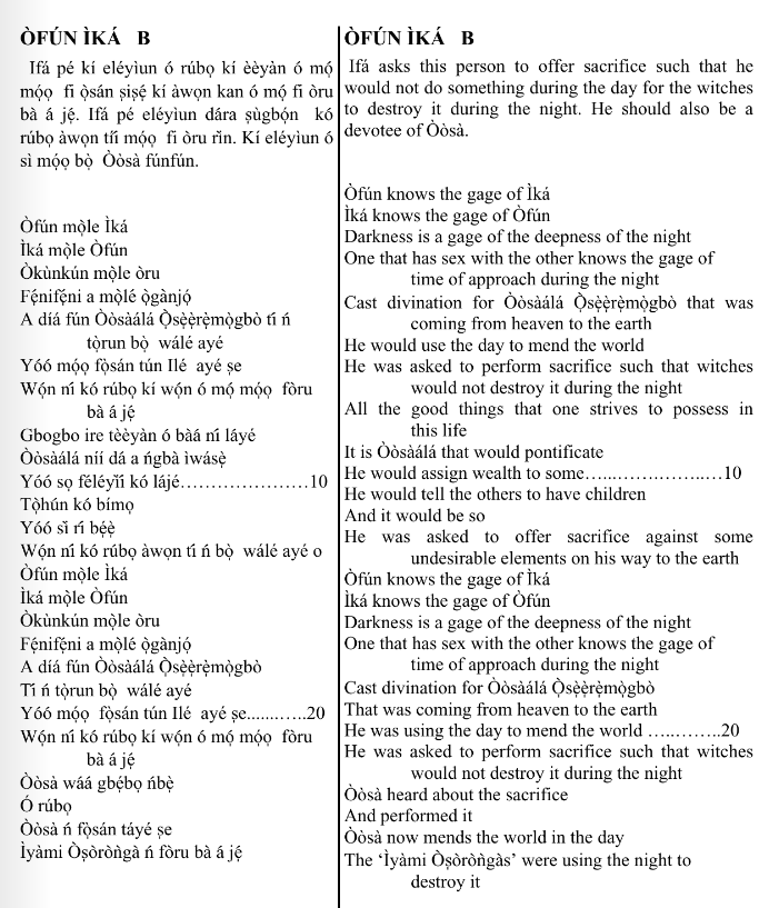 ©kominifa.com | Extract of "Ifá a complete divination"