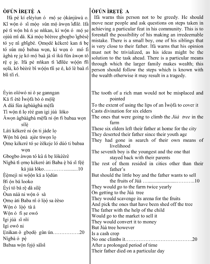 ©kominifa.com | Extract of "Ifá a complete divination"