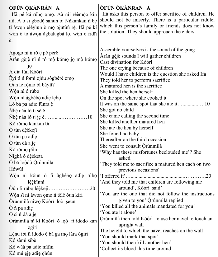 ©kominifa.com | Extract of "Ifá a complete divination"