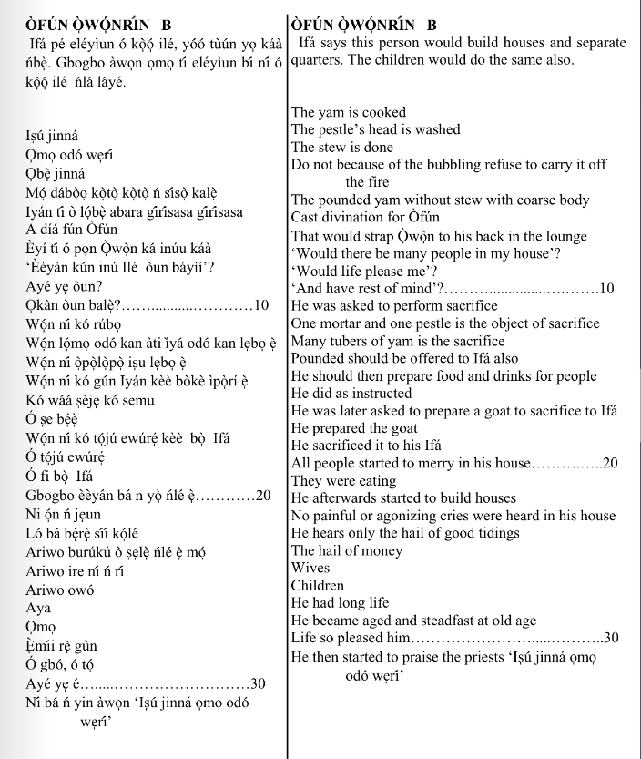 ©kominifa.com | Extract of "Ifá a complete divination"