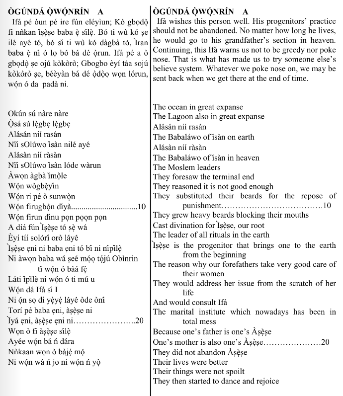 ©kominifa.com | Extract of "Ifá a complete divination"