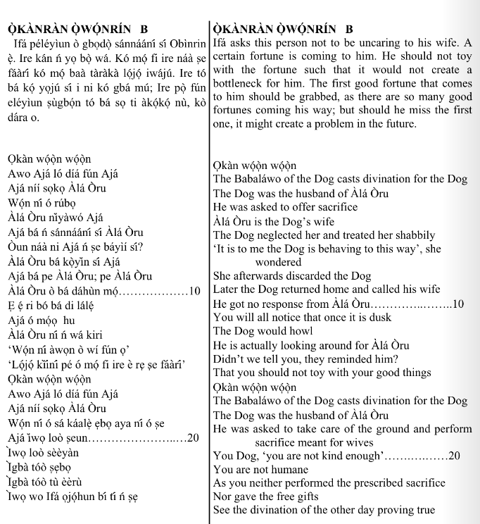 ©kominifa.com | Extract of "Ifá a complete divination"