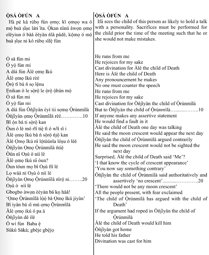 ©kominifa.com | Extract of "Ifá a complete divination"