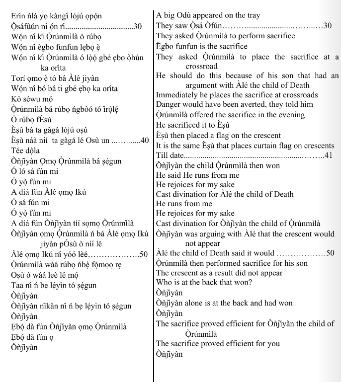 ©kominifa.com | Extract of "Ifá a complete divination"