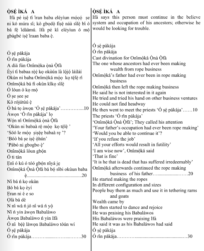 ©kominifa.com | Extract of "Ifá a complete divination"