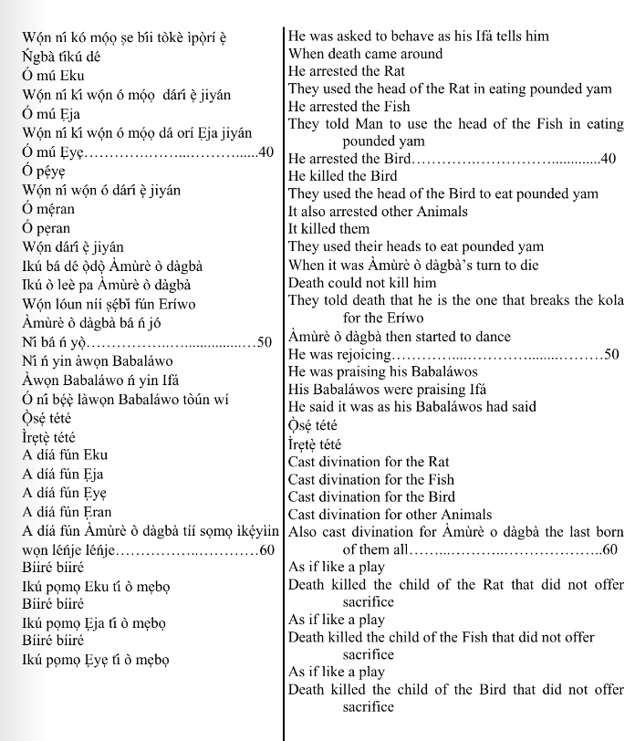 ©kominifa.com | Extract of "Ifá a complete divination"