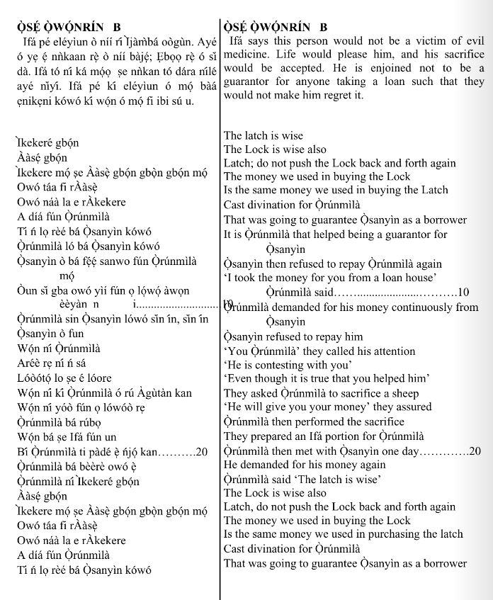 ©kominifa.com | Extract of "Ifá a complete divination"