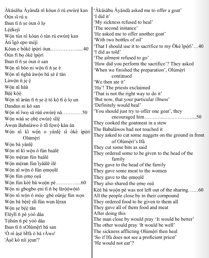 ©kominifa.com | Extract of "Ifá a complete divination"