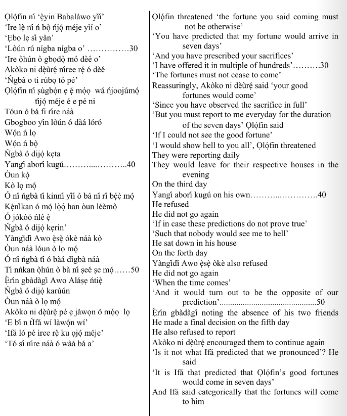 ©kominifa.com | Extract of "Ifá a complete divination"