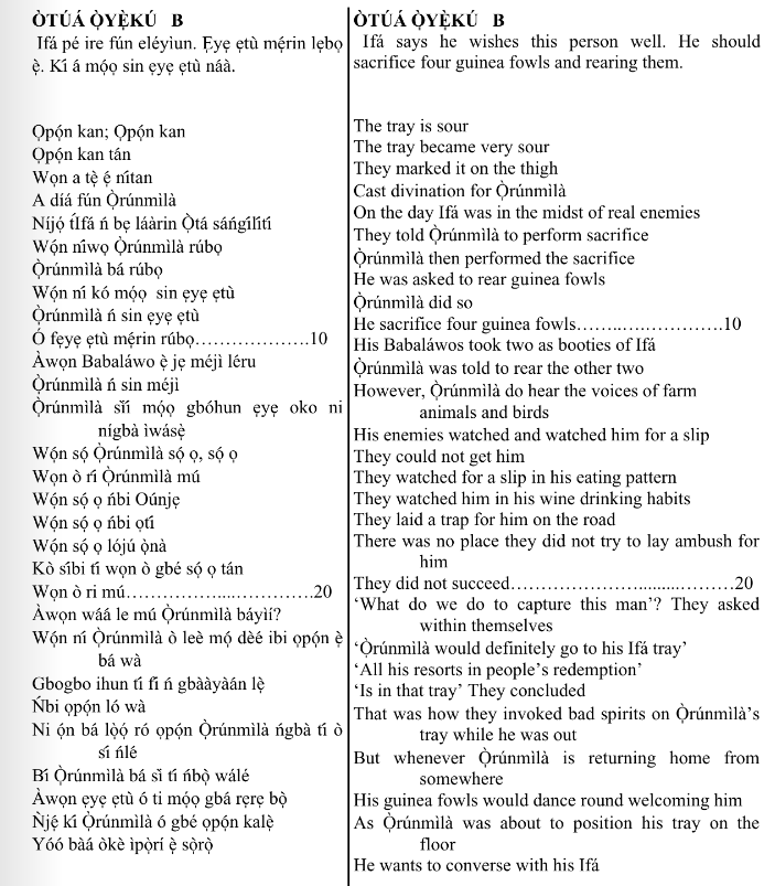 ©kominifa.com | Extract of "Ifá a complete divination"