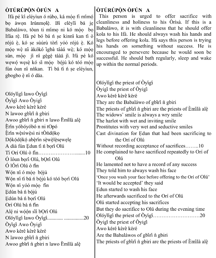 ©kominifa.com | Extract of "Ifá a complete divination"