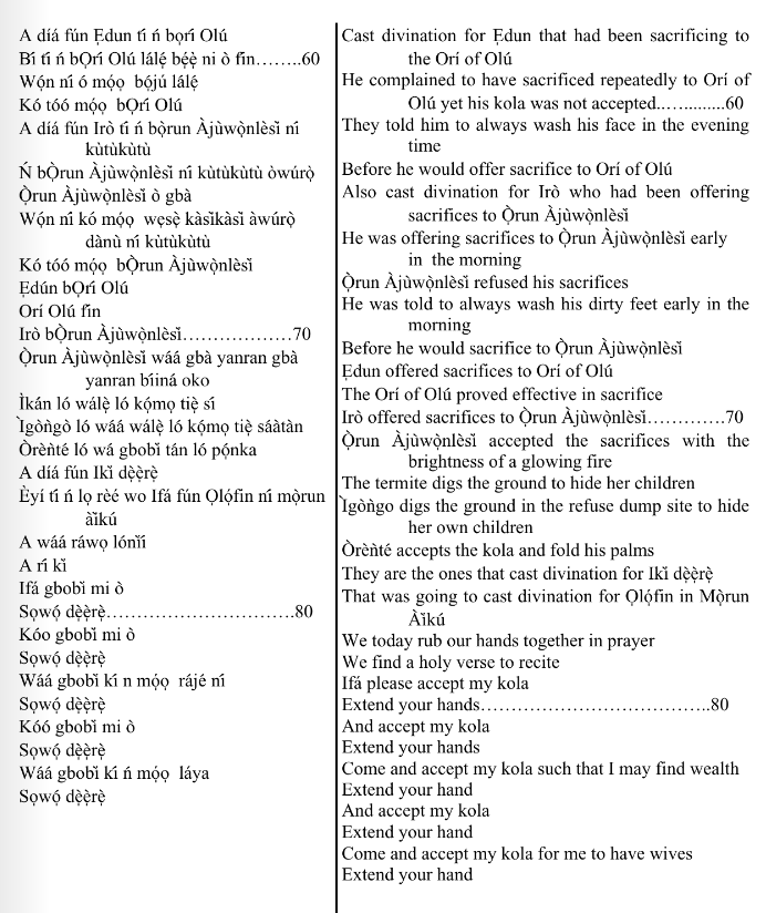 ©kominifa.com | Extract of "Ifá a complete divination"