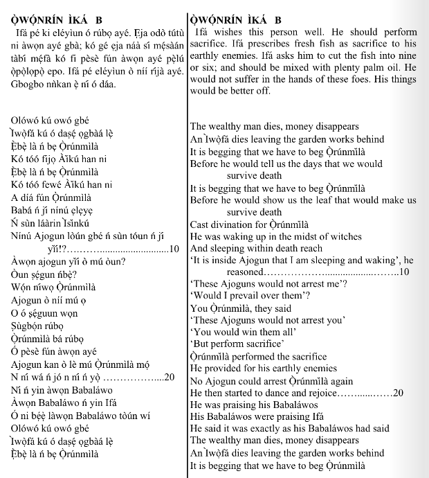 ©kominifa.com | Extract of "Ifá a complete divination"