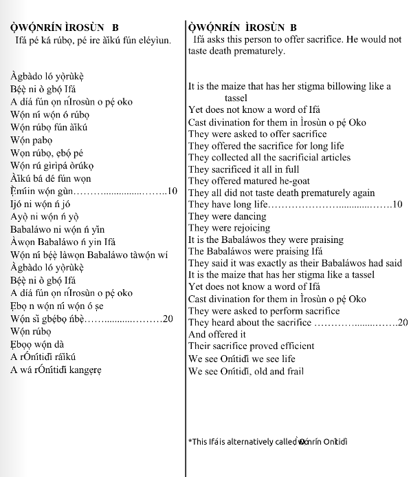 ©kominifa.com | Extract of "Ifá a complete divination"