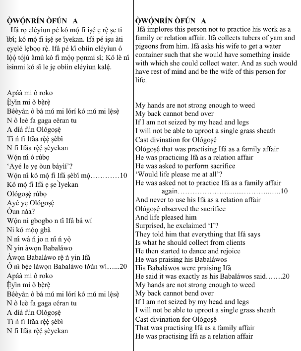 ©kominifa.com | Extract of "Ifá a complete divination"