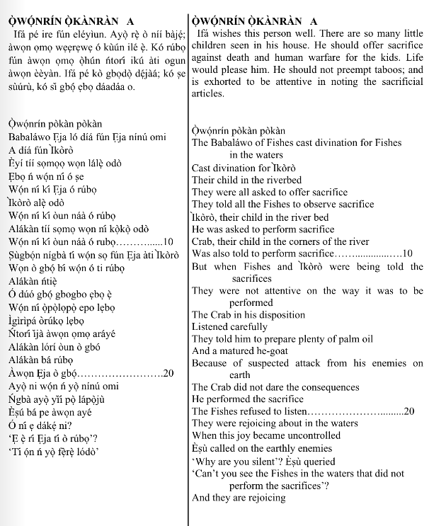 ©kominifa.com | Extract of "Ifá a complete divination"