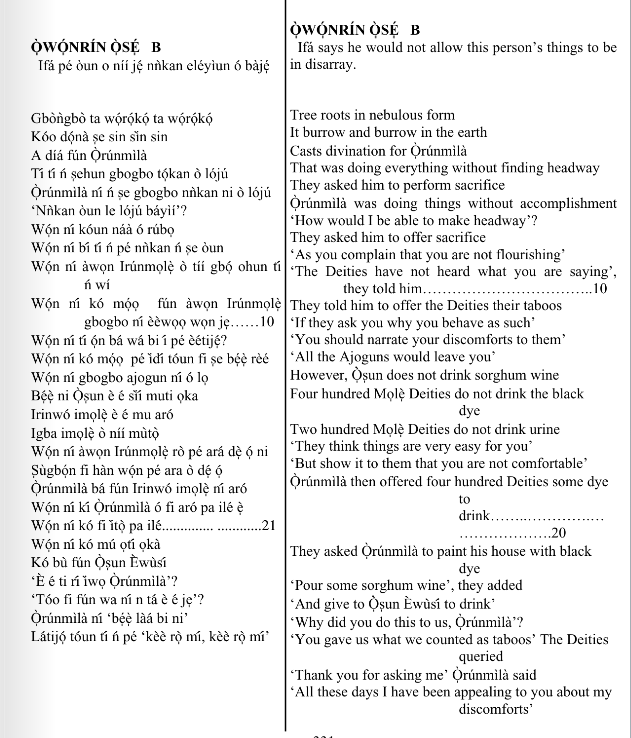 ©kominifa.com | Extract of "Ifá a complete divination"