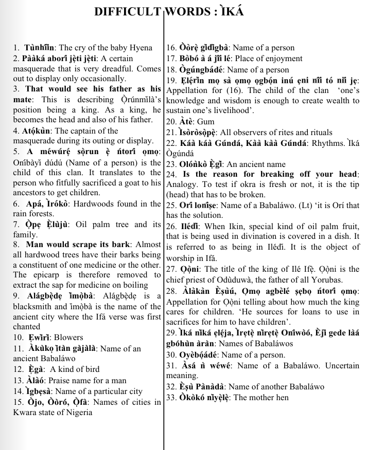 ©kominifa.com | Extract of "Ifa a complete divination", by Ayo Salami