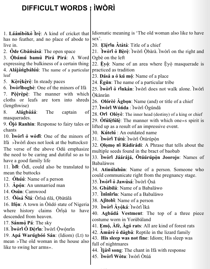 ©kominifa.com | Extract of "Ifa a complete divination", by Ayo Salami