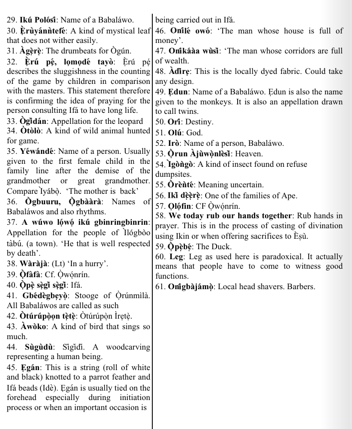 ©kominifa.com | Extract of "Ifa a complete divination", by Ayo Salami