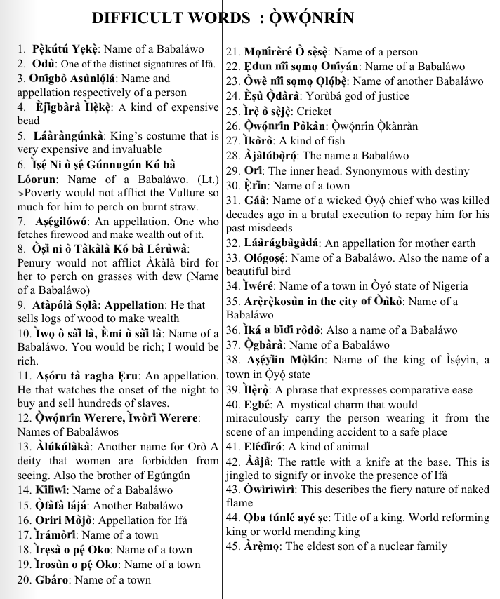 ©kominifa.com | Extract of "Ifa a complete divination", by Ayo Salami